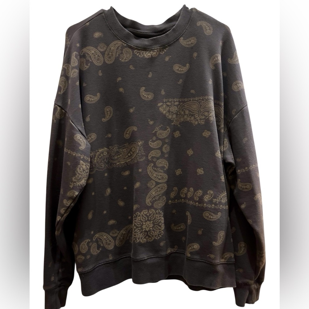 Original Use Charcoal Textured Sweatshirt